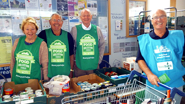 Food Collection at Tesco hike16