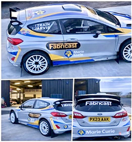 Rally Car of Ian Jarvis and Paul Train