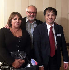 Suzanne and Eric Whitworth with President Maung 2017