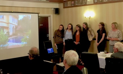 Showing video on Cambodian experiences