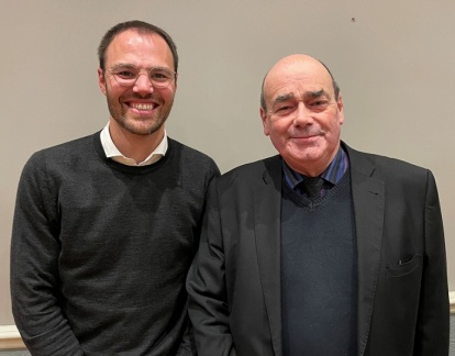 Andrew Maidment with President Keith Himsworth